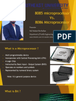 8085 Microprocessor vs. 8086 Microprocessor: Presenter Md. Rubaiet Ibn Raihan Department of Textile Engineering