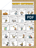 Spooky Present Continuous Grammar Drills Information Gap Activities Picture