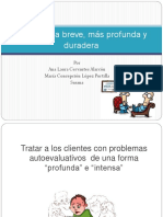 Una Terapia Breve, Más Profunda y Duradera: Por Ana Laura Cervantes Alarcón María Concepción López Portilla Susana