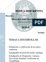 2da Clase Estadistica Descriptiva