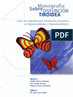 Monografia Da Disfunção Tiroidea Da Universidade de Granada