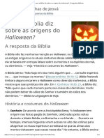 O Que A Bíblia Diz Sobre As Origens Do Halloween - Perguntas Bíblicas