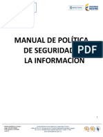 Manual de Política de Seguridad de La Información