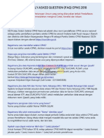 Faq CPNS Tahun 2018 PDF