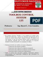 LTI: Introducción a la teoría de control analógico en MATLAB