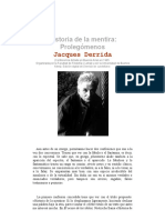 Derrida - Historia de La Mentira
