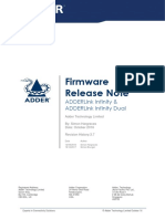 AdderLink Infinity Dual 3.7.40368 Firmware Release Note