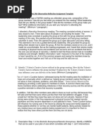 aa na observation reflection template