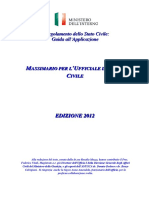 Massimario Ufficiale Stato Civile 2012 