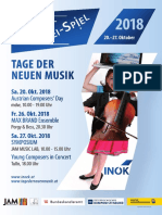 Tage Der Neuen Musik - Programm 2018