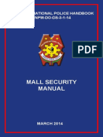 Mall Security Manual: Philippine National Police Handbook PNPM-DO-DS-3-1-14
