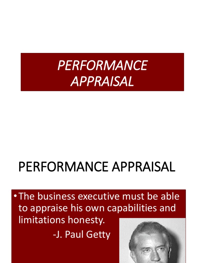 Performance Appraisal Techniques Guide | PDF | Performance Appraisal ...