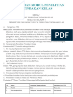 Rangkuman Modul Penelitian Tindakan Kelas