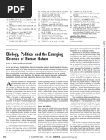 Biology and Politics and the Emerging Science of Human Nature