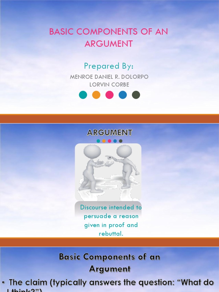 Components of an Argument Explained | PDF | Argument | Fallacy
