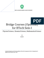 bridge course aicte 2018