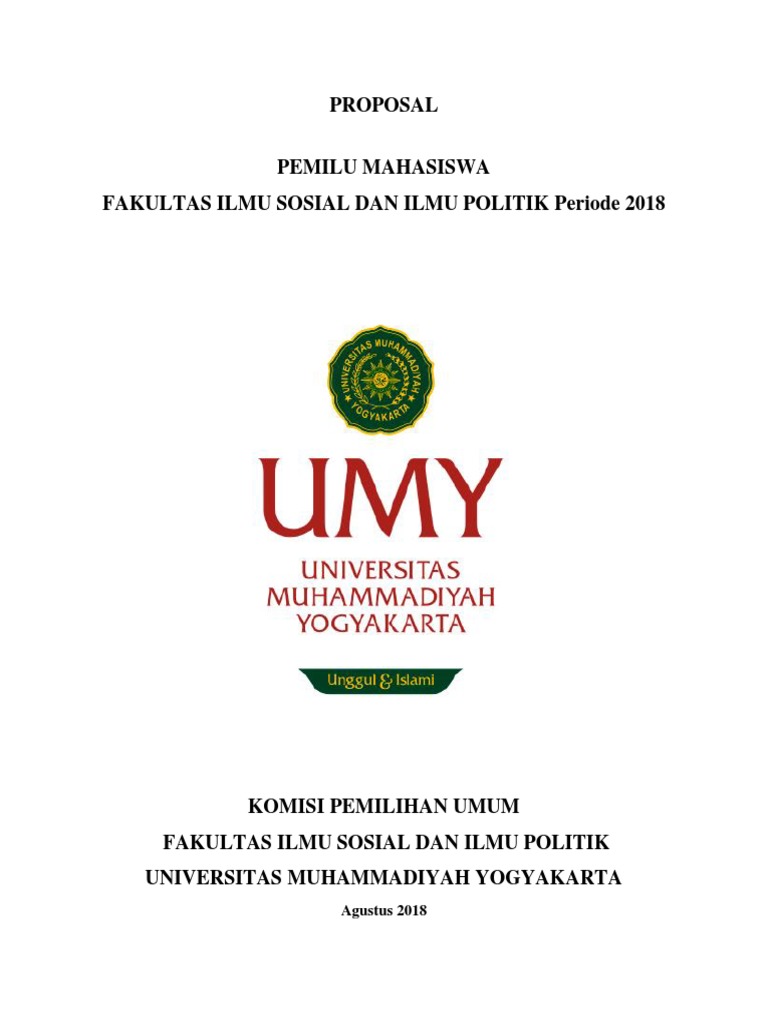 Proposal Pemilu BEM FISIPOL UMY 2018 | PDF | Ilmu Sosial