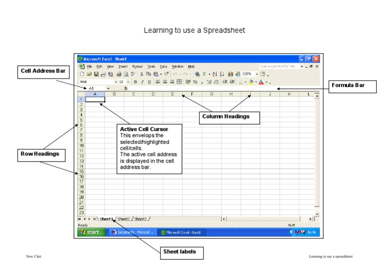 Learning To Use A Spreadsheet | PDF