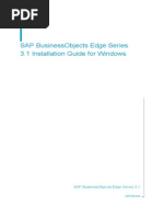 Sap Business Objects Edge Series 3.1 Install Windows en