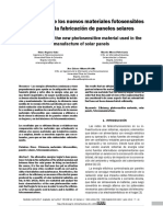 La eficiencia de los nuevos materiales fotosensibles usados en paneles solares