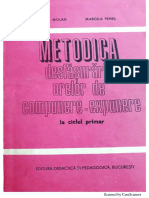 V Molan Si M Peneș - Metodica Desfășurării Orelor de Compunere-Expunere