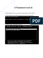 Cara Reset Password Root Di CentOS 6