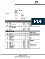 Room Data Sheet