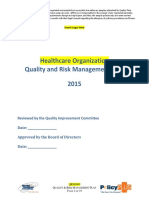 Quality and Risk MGMT Plan Sample