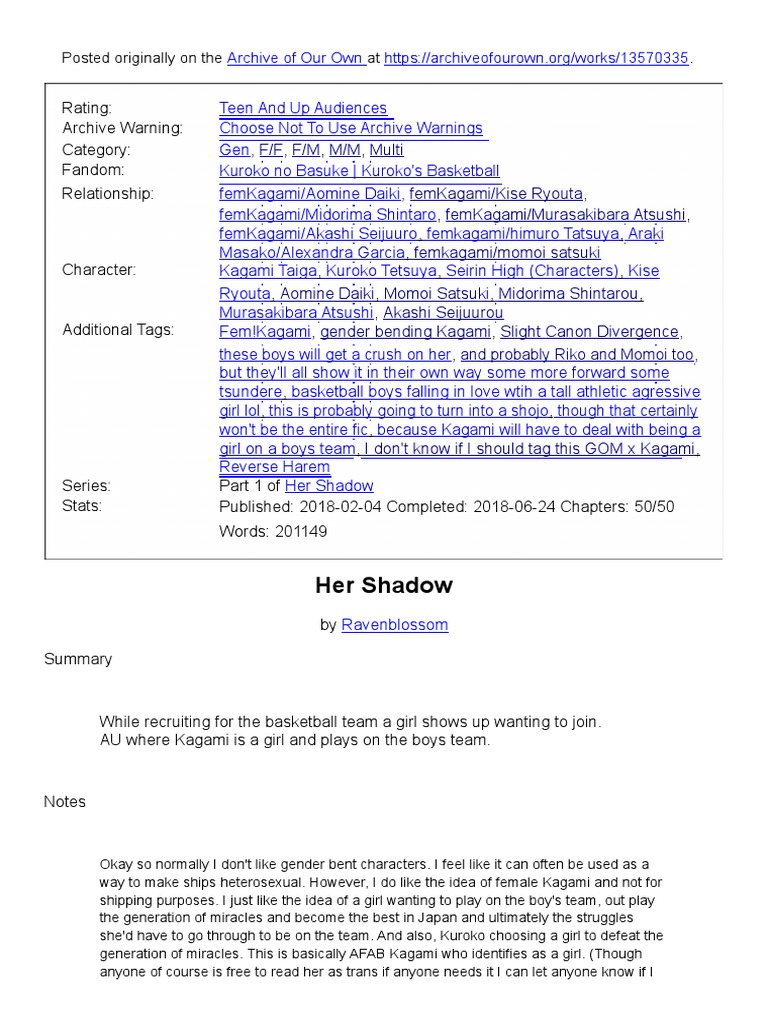 Her Shadow Leisure Sports