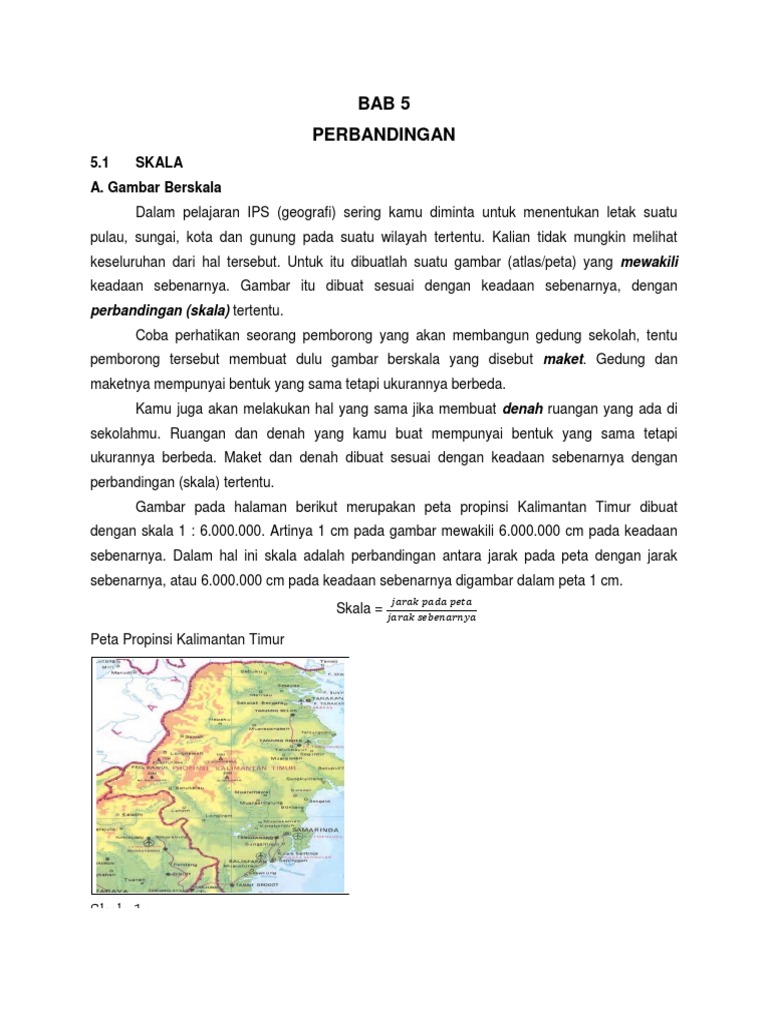 Konsep Skala dan Rasio dalam Peta | PDF