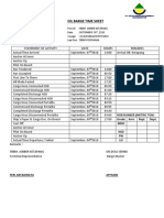 Oil Barge Time Sheet