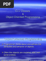 C++ Classes & Object Oriented Programming