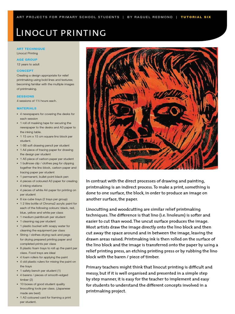 06 Linocut Printing | PDF | Printmaking | Drawing