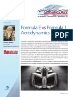 Formula E Formula 1 Aerodynamics: Advanced Automotive