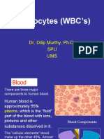 Leucocytes (WBC'S) : Dr. Dilip Murthy, Ph.D. SPU UMS