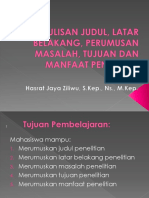 Ptm3,4-Judul, LB, Masalah, Tujuan Dan Manfaat Penelitian