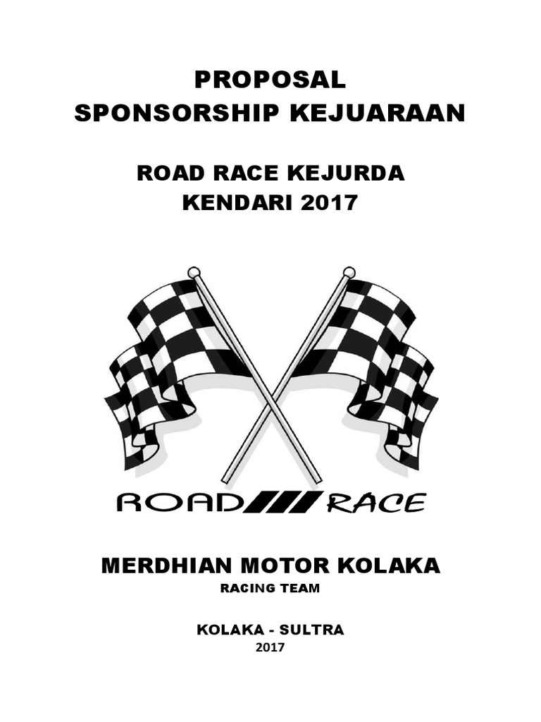 Proposal Sponsorship Kejuaraan Road Race
