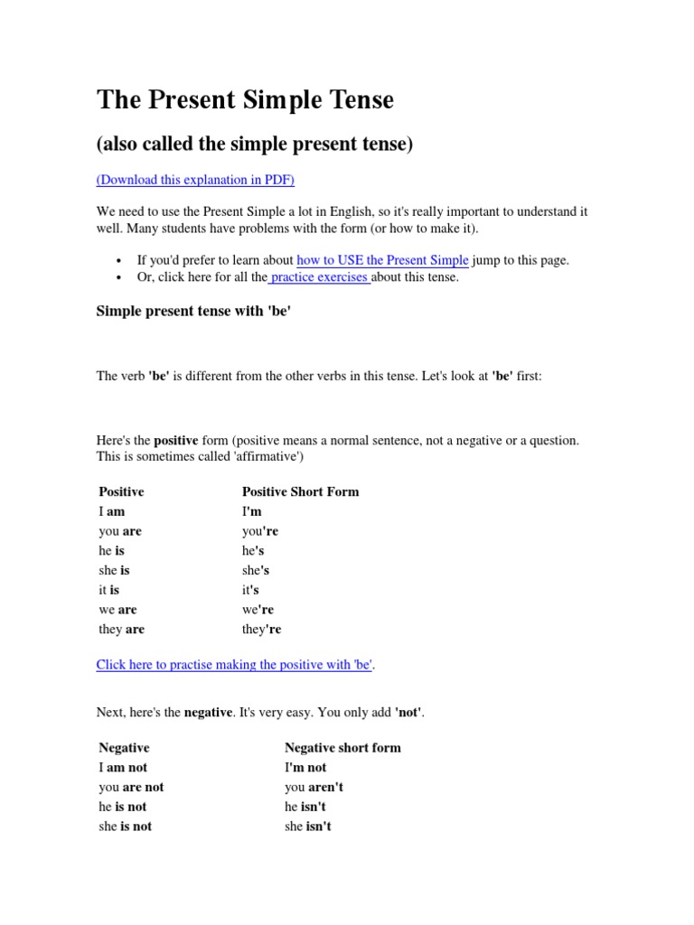 Understanding Present Simple Tense | PDF | Question | Grammatical Tense