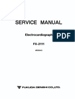 Fukuda Denshi FX-2111 ECG - Service Manual