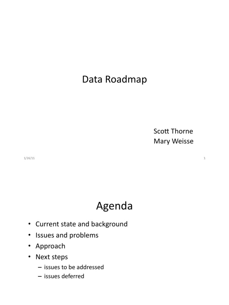 Data Roadmap Final | PDF | Metadata | Encryption