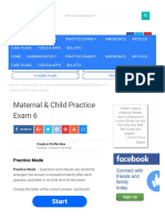 Maternal & Child Practice Exam 6 - 