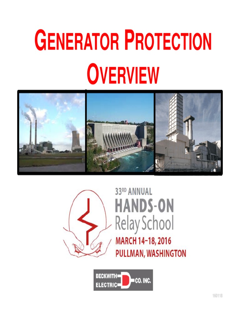 High-Speed Generator Protection Overview | PDF | Electric Generator ...