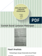 Analisis Surat Lamaran Pekerjaan: Kelompok 3