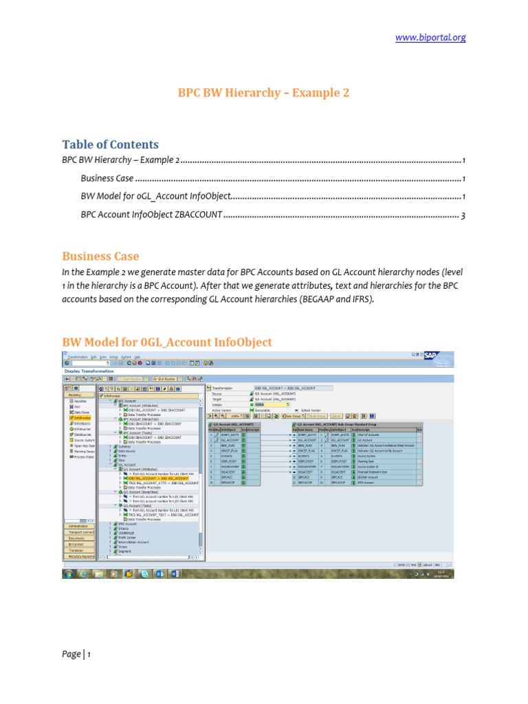 BPC BW Hierarchy | PDF | Sap Se | Data