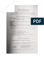 Copia de La Escritura Pública, Documento Privado o Acta de Constitución en Donde Conste Que Está Legalmente Constituida