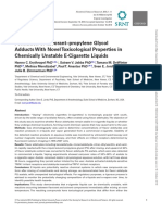 Formation of Flavorant-Propylene Glycol Adducts With Novel Toxicological Properties in Chemically Unstable E-Cigarette Liquids