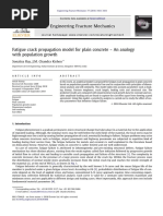 Fatigue crack propagation model for plain concrete â€“ An analogy with population growth