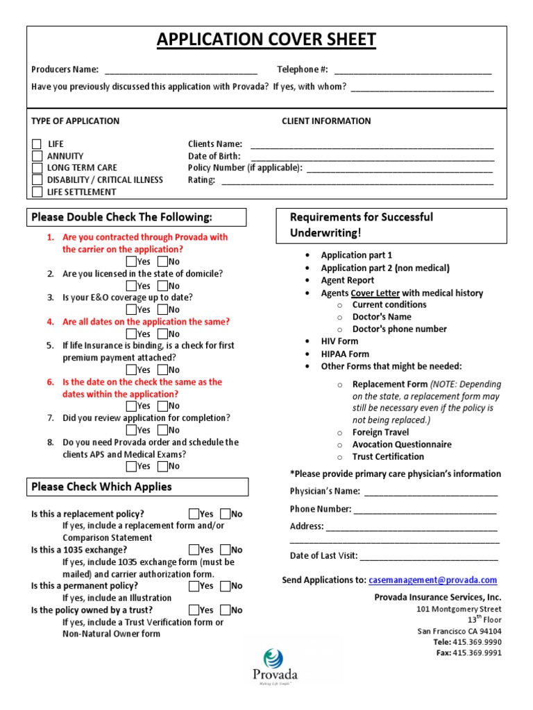 Insurance Application Checklist | PDF | Life Insurance | Insurance, image size:768x1024