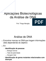 Aula 8 - Aplicações Da Analise de DNA