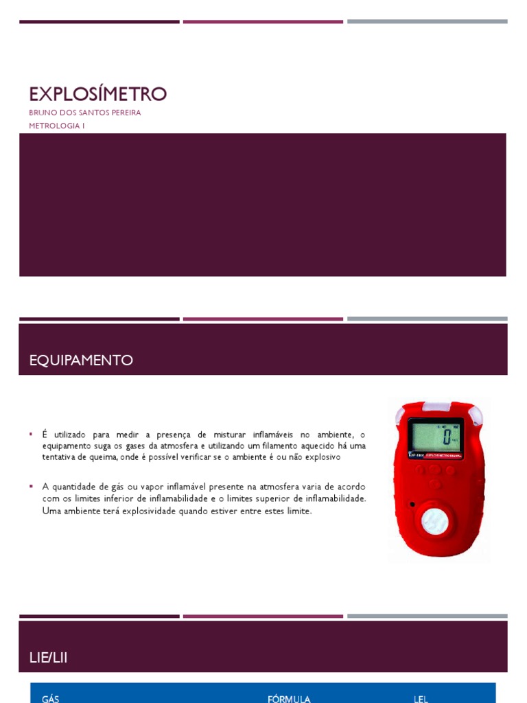 Explosímetro | PDF